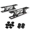 Portable Car Lift Designed for Heavy Duty Use, 7000 Lb Capacity, Carbon Steel Construction, 26.8 Inch Max Height