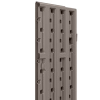 3-Shelf Resin Base Garage Cabinet Locker, Gray