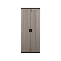3-Shelf Resin Base Garage Cabinet Locker, Gray