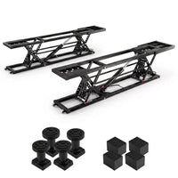 Car Lift, 7,000 Lbs. Capacity Portable Car Lift, 26.8 In. Max. Height, Carbon Steel Truck Lift with 120-Volt Power Unit — Studio Shot