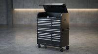 Tool Chest 18-Drawer | 66'' Large Rolling Tool Chest with Wheels | Detachable Top Metal Tool Box with Gas Struts | Lockable Rolling Tool Cabinet with Liners,Power Strip | Garage, Repair Shop, Workshop — Lifestyle